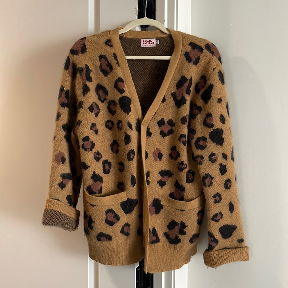 Chloe Sevigny X Opening Ceremony Animal Print Cardigan in XXS